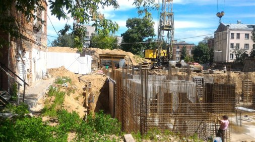 Ход строительства ЖК Панорама, литер 1 (по ул. Карла Маркса) на 10 июня 2016