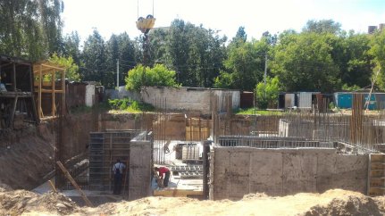 Ход строительства ЖК Панорама, литер 1 (по ул. Карла Маркса) на 22 июня 2016