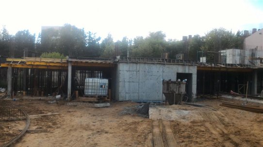 Ход строительства ЖК Панорама, литер 1 (по ул. Карла Маркса) на 16 августа 2016