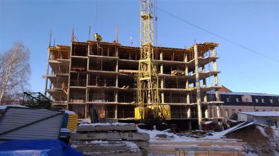 Ход строительства ЖК Панорама, литер 1 (по ул. Карла Маркса) на 12 ноября 2016