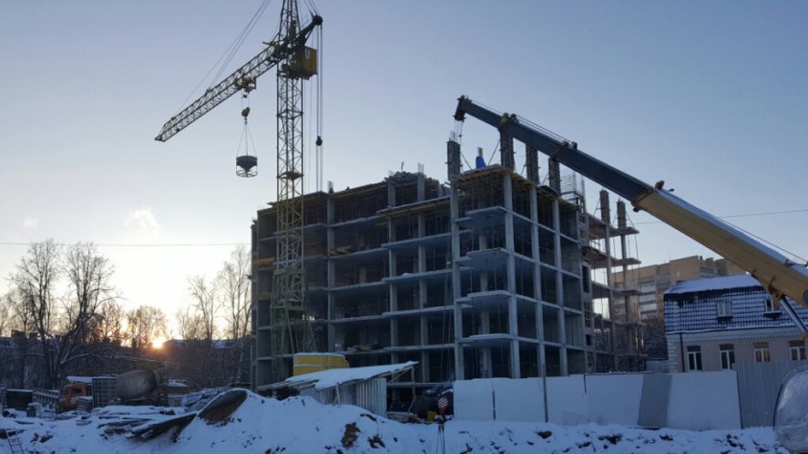Ход строительства ЖК Панорама, литер 1 (по ул. Карла Маркса) на 30 ноября 2016