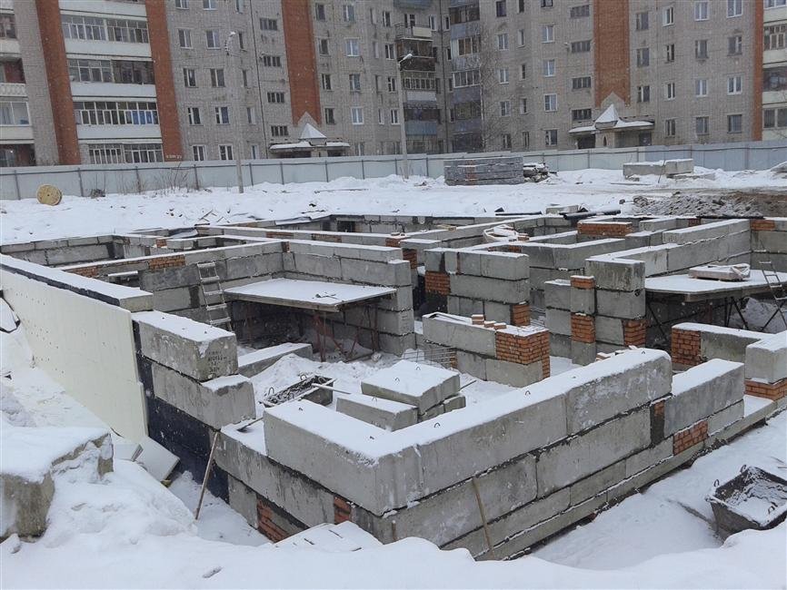 Ход строительства ЖК Радуга (ул. Сакко) на 2 февраля 2015