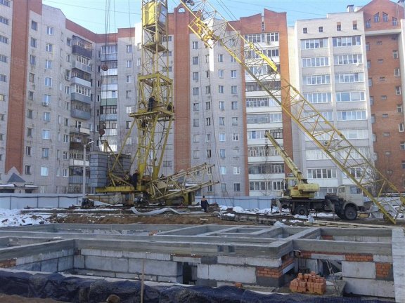Ход строительства ЖК Радуга (ул. Сакко) на 25 февраля 2015