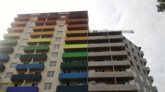 Ход строительства ЖК Радуга (ул. Сакко) на 9 июля 2016