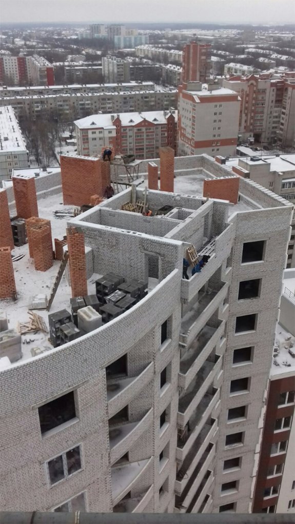 Ход строительства ЖК Аристократ 2 (1 очередь, ул. Лежневская) на 8 декабря 2016