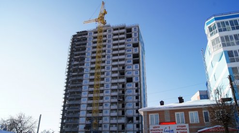 Ход строительства ЖК Центральный (ул. Зеленая) на 25 января 2017