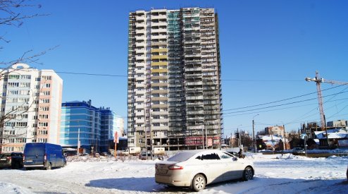 Ход строительства ЖК Центральный (ул. Зеленая) на 25 января 2017