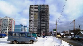 Ход строительства ЖК Центральный (ул. Зеленая) на 15 февраля 2017