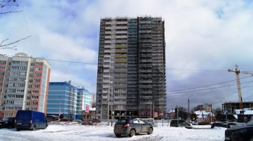 Ход строительства ЖК Центральный (ул. Зеленая) на 15 февраля 2017