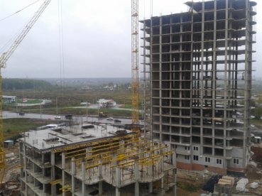Ход строительства ЖК Престиж Сити, 17 этажей, корпус Б на 23 сентября 2013