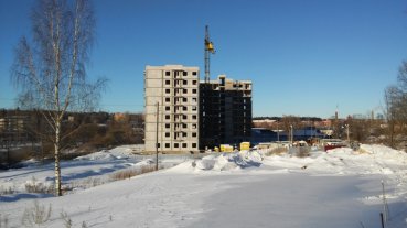 Ход строительства ЖК Благовещенский, корпус А на 19 февраля 2015