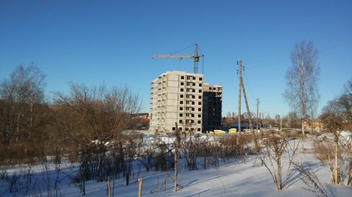 Ход строительства ЖК Благовещенский, корпус А на 19 февраля 2015