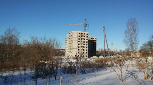 Ход строительства ЖК Благовещенский, корпус А на 19 февраля 2015