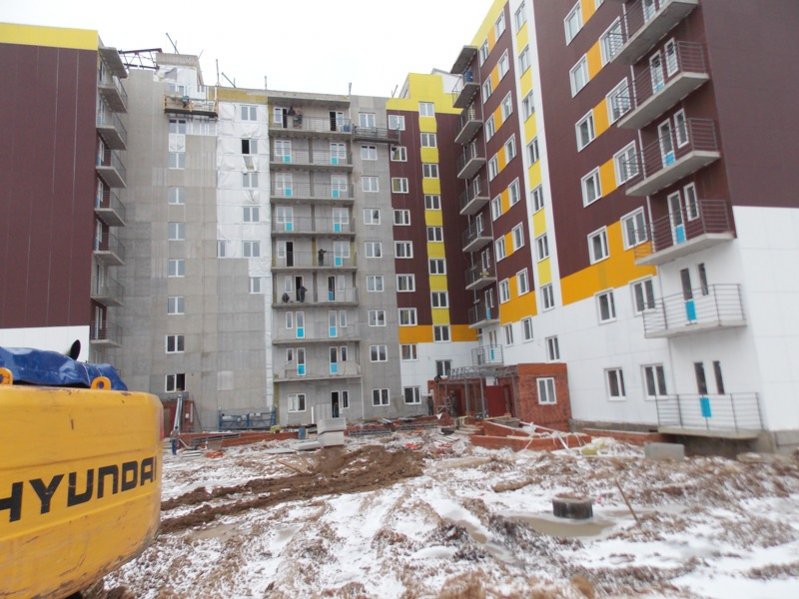 Ход строительства ЖК Благовещенский, корпус А на 28 декабря 2015