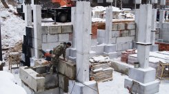 Ход строительства ЖК на ул. Б. Хмельницкого на 11 января 2017