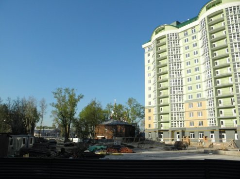 Ход строительства ЖК Преображенский, литер Б (ул. Пролетарская) на 12 мая 2011