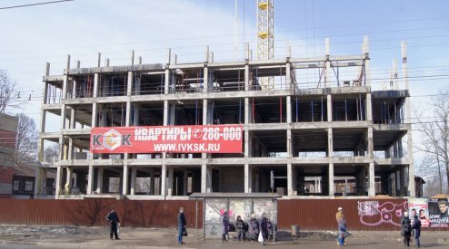 Ход строительства ЖК на ул. Б. Хмельницкого на 22 марта 2017