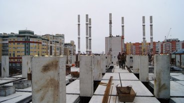 Ход строительства ЖК на ул. Б. Хмельницкого на 24 марта 2017