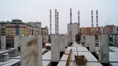 Ход строительства ЖК на ул. Б. Хмельницкого на 24 марта 2017