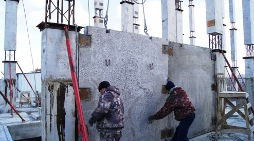 Ход строительства ЖК на ул. Б. Хмельницкого на 29 марта 2017