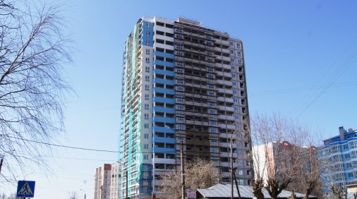 Ход строительства ЖК Центральный (ул. Зеленая) на 11 апреля 2017