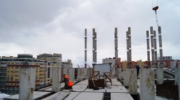 Ход строительства ЖК на ул. Б. Хмельницкого на 18 апреля 2017