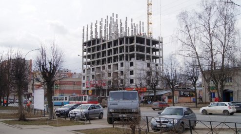 Ход строительства ЖК на ул. Б. Хмельницкого на 24 апреля 2017