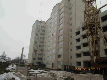 Ход строительства ЖК по ул. Революционная, литер 6 (2 очередь) на 15 марта 2017