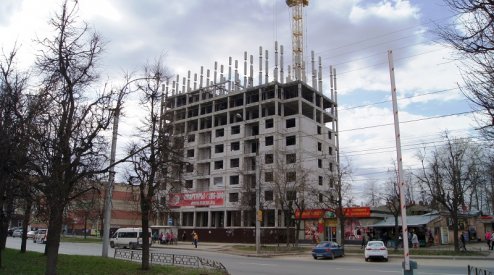 Ход строительства ЖК на ул. Б. Хмельницкого на 2 мая 2017