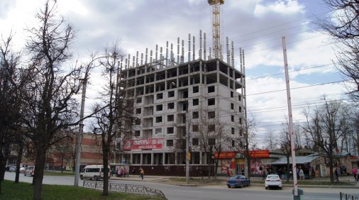 Ход строительства ЖК на ул. Б. Хмельницкого на 2 мая 2017