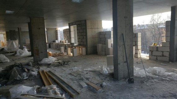 Ход строительства ЖК Панорама, литер 1 (по ул. Карла Маркса) на 3 февраля 2017