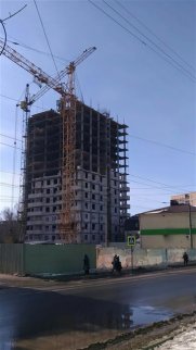 Ход строительства ЖК Панорама, литер 1 (по ул. Карла Маркса) на 9 марта 2017