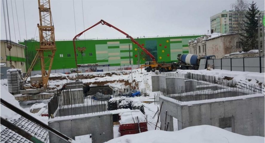 Ход строительства ЖК Панорама, литер 2 (по ул. Карла Маркса) на 3 ноября 2016