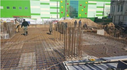 Ход строительства ЖК Панорама, литер 2 (по ул. Карла Маркса) на 11 апреля 2017