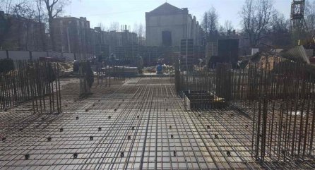 Ход строительства ЖК Панорама, литер 2 (по ул. Карла Маркса) на 11 апреля 2017