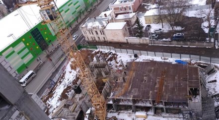 Ход строительства ЖК Панорама, литер 2 (по ул. Карла Маркса) на 18 апреля 2017