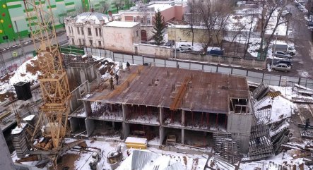 Ход строительства ЖК Панорама, литер 2 (по ул. Карла Маркса) на 18 апреля 2017