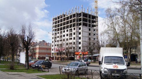 Ход строительства ЖК на ул. Б. Хмельницкого на 11 мая 2017
