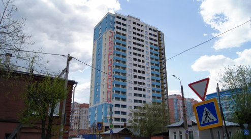 Ход строительства ЖК Центральный (ул. Зеленая) на 19 мая 2017