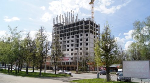 Ход строительства ЖК на ул. Б. Хмельницкого на 19 мая 2017