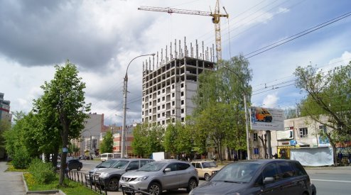 Ход строительства ЖК на ул. Б. Хмельницкого на 26 мая 2017