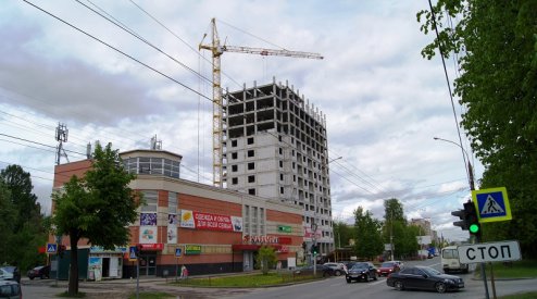 Ход строительства ЖК на ул. Б. Хмельницкого на 1 июня 2017