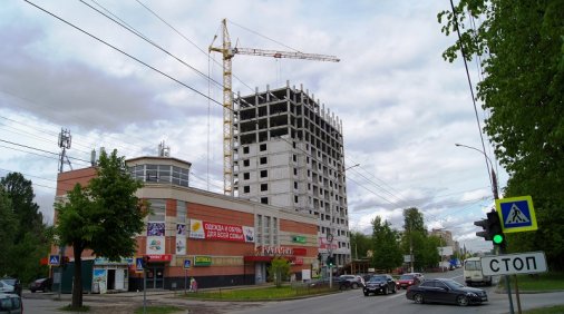 Ход строительства ЖК на ул. Б. Хмельницкого на 1 июня 2017