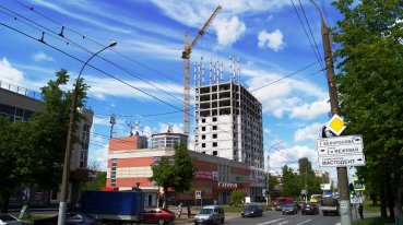Ход строительства ЖК на ул. Б. Хмельницкого на 7 июня 2017