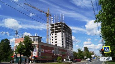 Ход строительства ЖК на ул. Б. Хмельницкого на 7 июня 2017