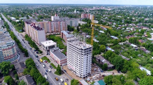 Ход строительства ЖК на ул. Б. Хмельницкого на 13 июня 2017