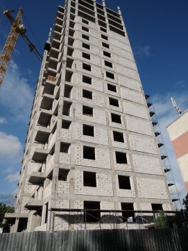 Ход строительства ЖК на ул. Б. Хмельницкого на 1 июля 2017