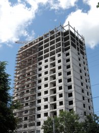 Ход строительства ЖК на ул. Б. Хмельницкого на 12 июля 2017