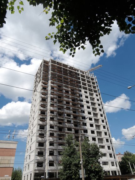 Ход строительства ЖК на ул. Б. Хмельницкого на 12 июля 2017