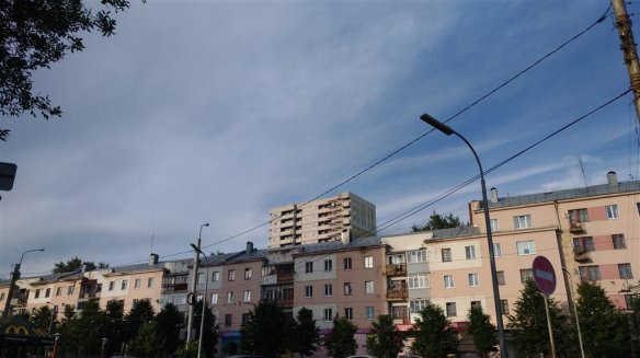 Ход строительства ЖК Панорама, литер 1 (по ул. Карла Маркса) на 21 июля 2017